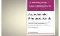 معرفی کتاب آموزشی مقاله نویسی Academic phrasebank